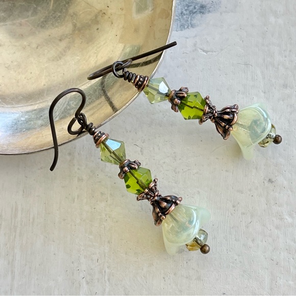 ARTISAN Earrings “Morning Meadow” - Dangles - Picture 2 of 9